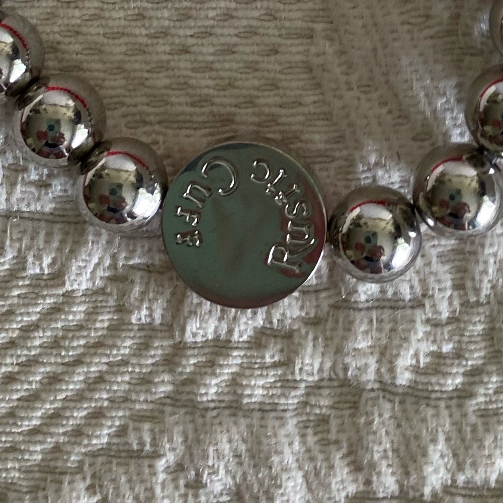 Rustic Cuff - Silver & Red Beaded - Picture 5 of 5